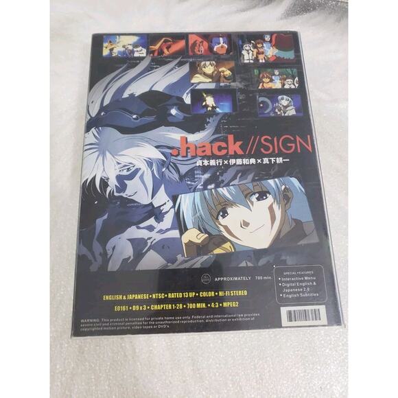.hack SIGN: The Perfect Collection (DVD, 2006) Animation Sci-Fi & Fantasy Series - Picture 3 of 4